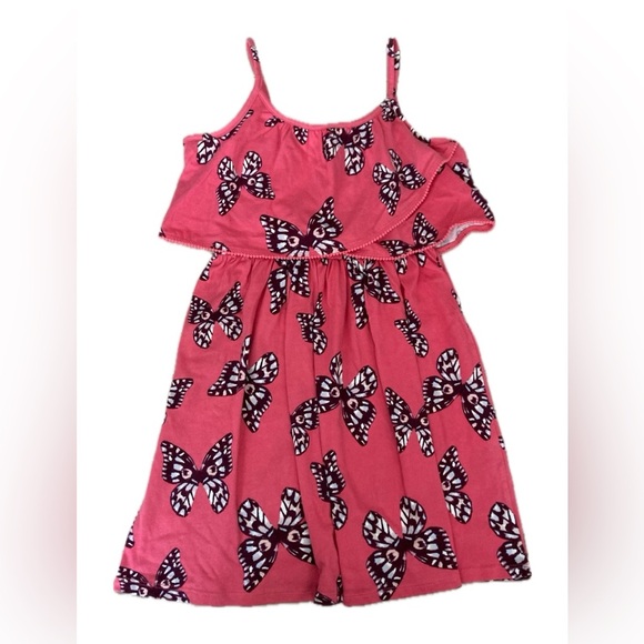 NWT Gymboree Safari Twirl Butterfly Sundress Size 8 Pink Sleeveless NEW - Picture 1 of 6
